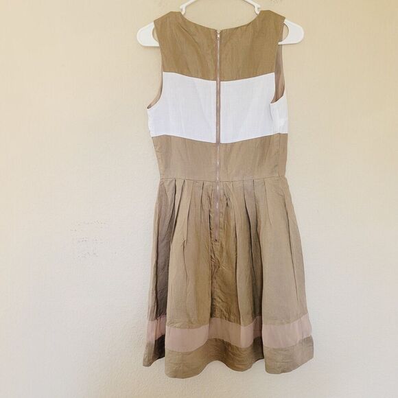 W118 Walter Baker Pleated Dress Size Xs 100% Linen Lined Lightweight Sleeveless - Picture 8 of 8